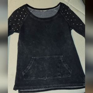 Roxy studded shoulder sweatshirt